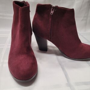 Women's Burgundy Ankle Boots